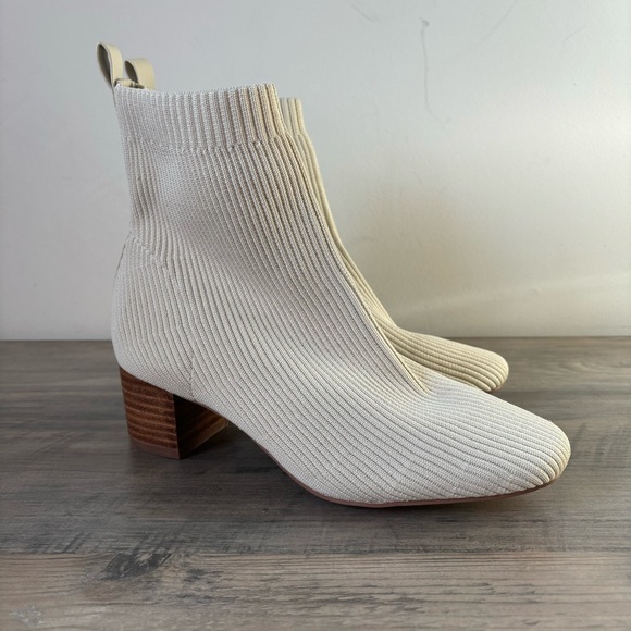 Joie x Revolve Neely Sock Boot Stacked Heel Luxury Ankle Boot - Picture 4 of 10